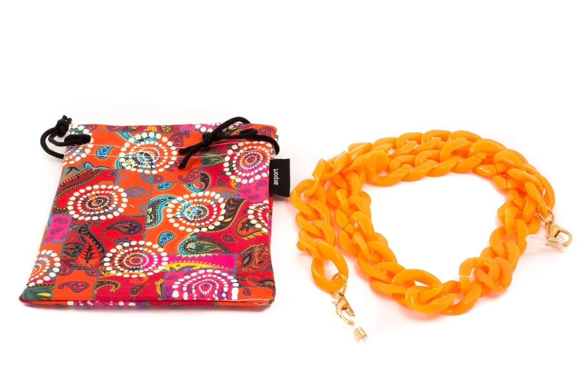 AIRPORT Catenella Per Occhiali Fluo 10037O Arancio Fluo 1 AIRPORT Catenella Per Occhiali Fluo 10037O Arancio Fluo