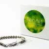 Bracciale Tennis Regolabile MADEINITALIA DESIGN Argento Nero