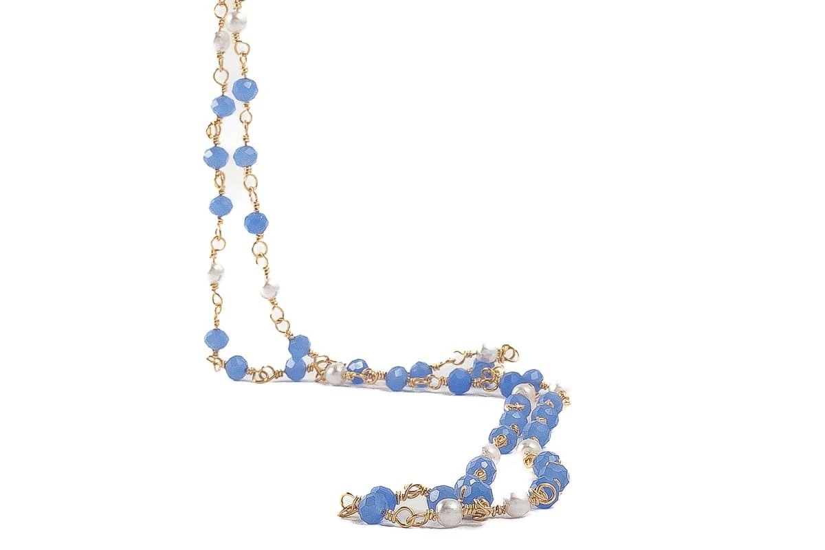 Catenella Occhiali CENTRO STYLE Positano Azzurro 4 Catenella Occhiali CENTRO STYLE Positano Azzurro - immagine 4