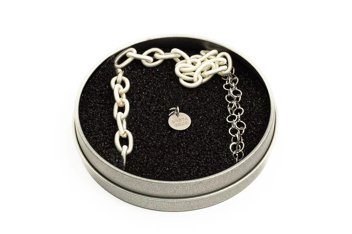 Catenella Occhiali - Collana MARTA GELMI 3XTE Big Chain Bianco 3 Catenella Occhiali - Collana MARTA GELMI 3XTE Big Chain Bianco - immagine 3