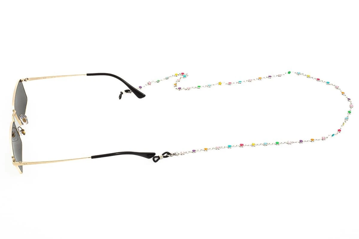 Catenella Occhiali - Collana MARTA GELMI 3XTE Chain Elements Stelle Colorate 2 Catenella Occhiali - Collana MARTA GELMI 3XTE Chain Elements Stelle Colorate - immagine 2