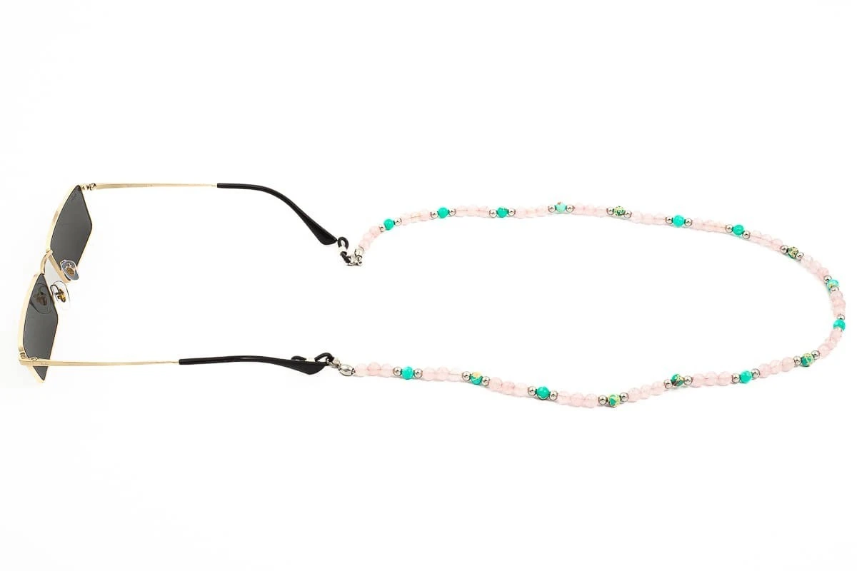 Catenella Occhiali - Collana MARTA GELMI 3XTE Molten Rocks Quarzo Rosa 2 Catenella Occhiali - Collana MARTA GELMI 3XTE Molten Rocks Quarzo Rosa - immagine 2