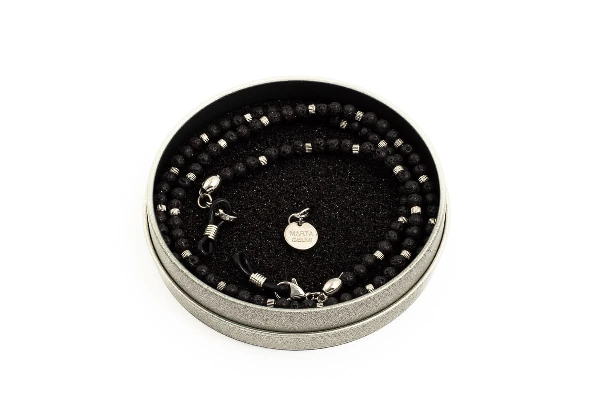 Catenella Occhiali - Collana MARTA GELMI 3XTE Moon Stone Lava 3 Catenella Occhiali - Collana MARTA GELMI 3XTE Moon Stone Lava - immagine 3