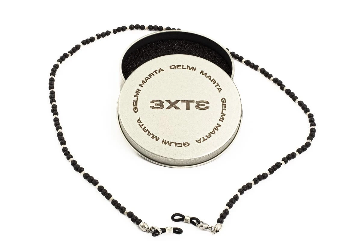 Catenella Occhiali - Collana MARTA GELMI 3XTE Moon Stone Lava 1 Catenella Occhiali - Collana MARTA GELMI 3XTE Moon Stone Lava