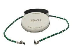 Catenella Occhiali - Collana MARTA GELMI 3XTE Moon Stone Malachite