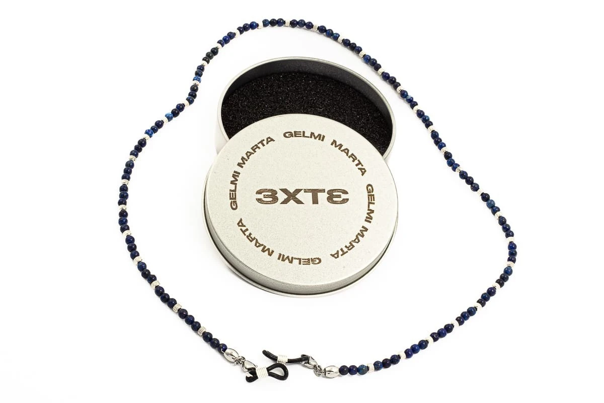 Catenella Occhiali - Collana MARTA GELMI 3XTE Moon Stone Sodalite 1 Catenella Occhiali - Collana MARTA GELMI 3XTE Moon Stone Sodalite