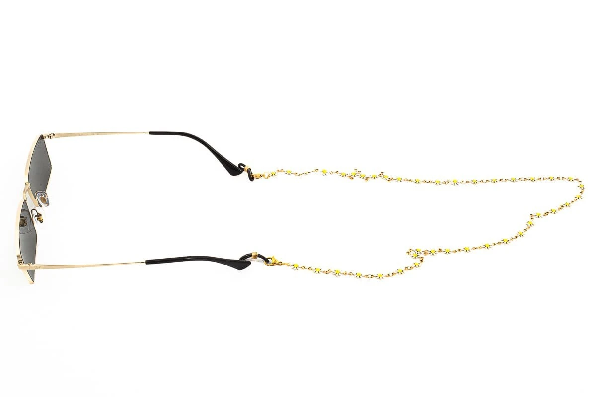 Catenella Occhiali - Collana MARTA GELMI 3XTE Nature Margherite Bianco Oro 2 Catenella Occhiali - Collana MARTA GELMI 3XTE Nature Margherite Bianco Oro - immagine 2