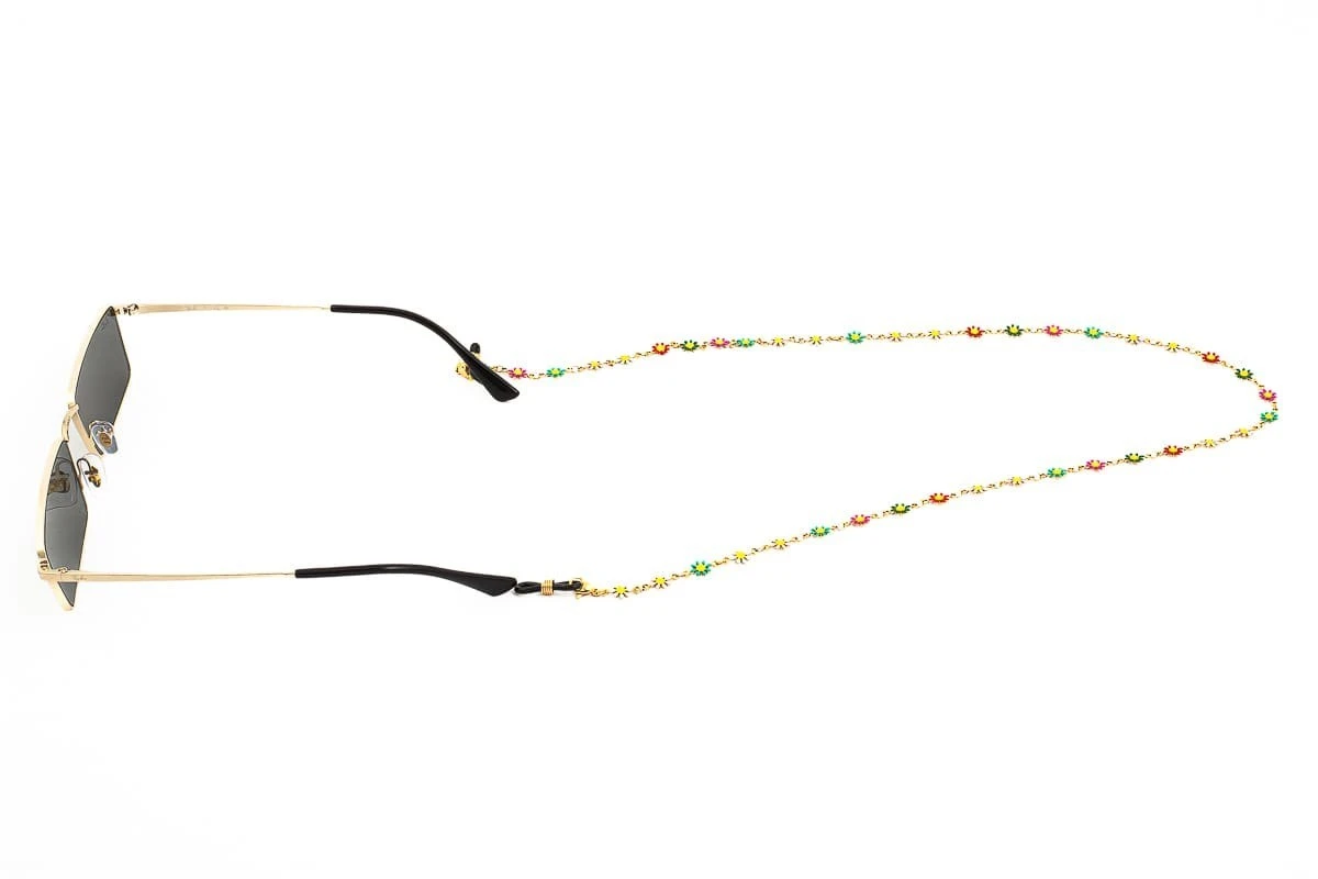 Catenella Occhiali - Collana MARTA GELMI 3XTE Nature Margherite Multicolor Oro 2 Catenella Occhiali - Collana MARTA GELMI 3XTE Nature Margherite Multicolor Oro - immagine 2