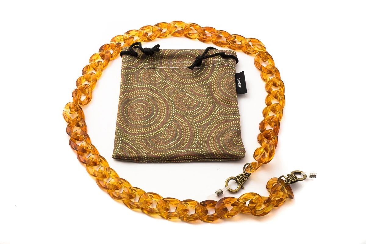 Catenella Per Occhiali Thick AIRPORT 10033 Shiny Orange 2 Catenella Per Occhiali Thick AIRPORT 10033 Shiny Orange - immagine 2