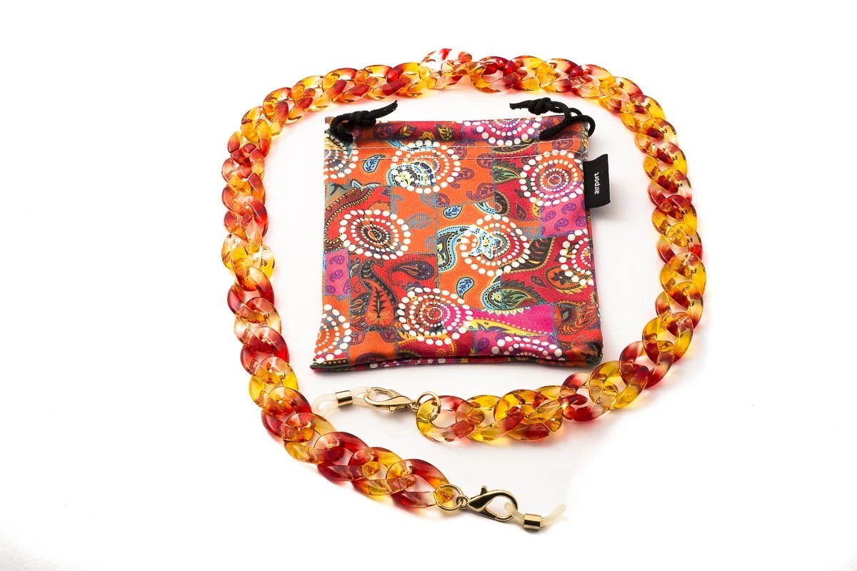 Catenella Per Occhiali Thick AIRPORT 10150 Shiny Fire 2 Catenella Per Occhiali Thick AIRPORT 10150 Shiny Fire - immagine 2