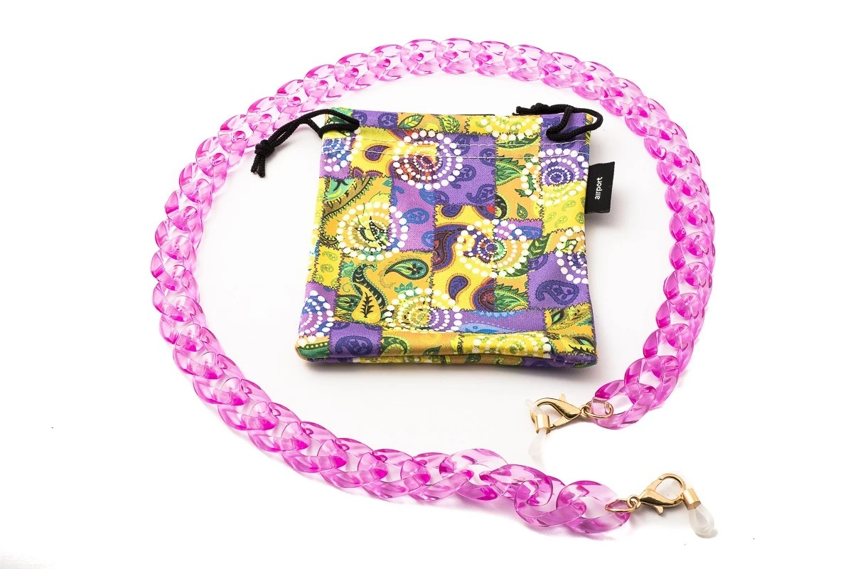 Catenella Per Occhiali Thick AIRPORT 10150 Shiny Pink 2 Catenella Per Occhiali Thick AIRPORT 10150 Shiny Pink - immagine 2