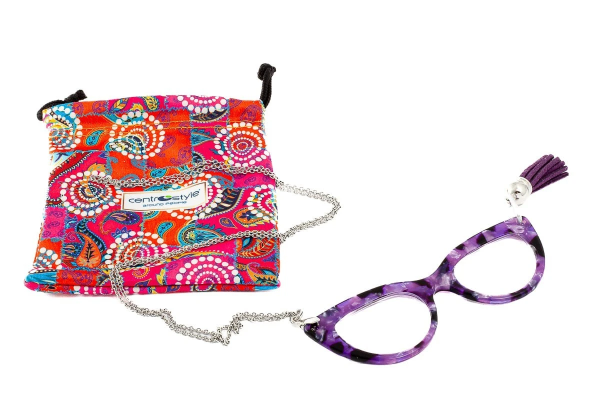 Collana Con Lenti Ingrandenti AIRPORT Air 09589 Viola 2 Collana Con Lenti Ingrandenti AIRPORT Air 09589 Viola - immagine 2