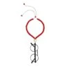Collana Portaocchiali Magnetica EYESONOFF Glassy Rossa