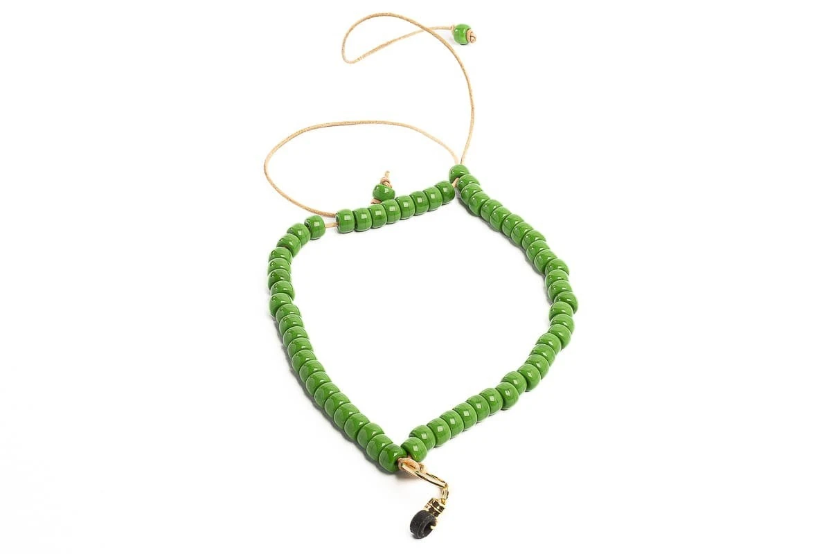 Collana Portaocchiali Magnetica EYESONOFF Glassy Verde 2 Collana Portaocchiali Magnetica EYESONOFF Glassy Verde - immagine 2