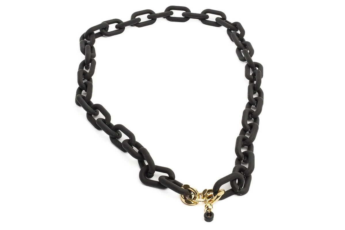 Collana Portaocchiali Magnetica EYESONOFF Jelly Nera 2 Collana Portaocchiali Magnetica EYESONOFF Jelly Nera - immagine 2