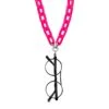 Collana Portaocchiali Magnetica EYESONOFF Jelly Rosa Fluo