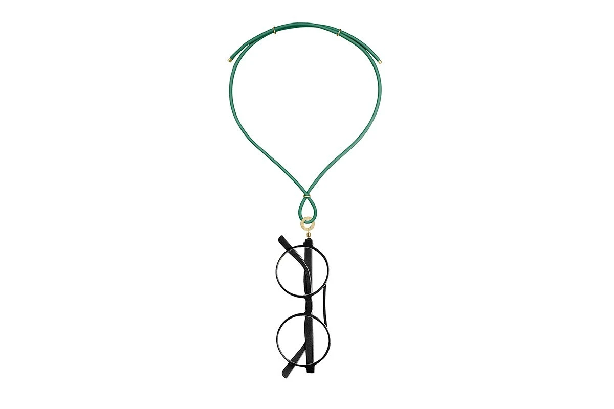 Collana Portaocchiali Magnetica EYESONOFF Rodeo Caucciù Verde 1 Collana Portaocchiali Magnetica EYESONOFF Rodeo Caucciù Verde