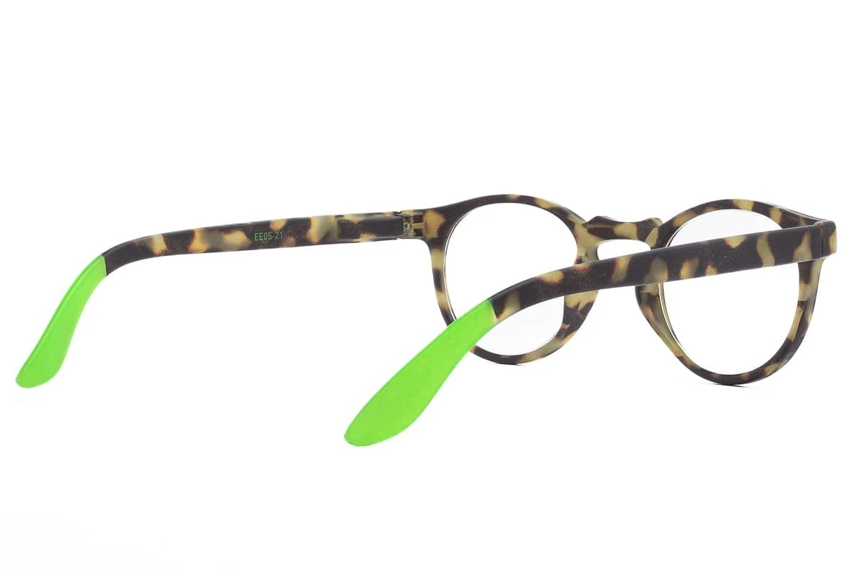 Occhiali Da Lettura Premontati DOUBLEICE Round Demi Fluo Green Turtle 6 Occhiali Da Lettura Premontati DOUBLEICE Round Demi Fluo Green Turtle - immagine 6