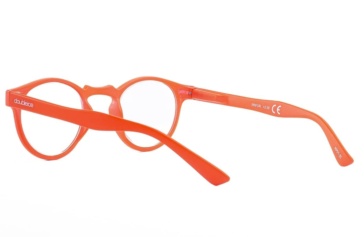 Occhiali Da Lettura Premontati DOUBLEICE Round Fluo Orange 5 Occhiali Da Lettura Premontati DOUBLEICE Round Fluo Orange - immagine 5