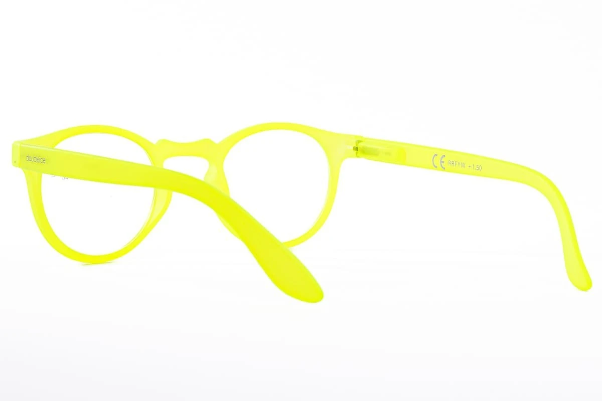 Occhiali Da Lettura Premontati DOUBLEICE Round Fluo Yellow 5 Occhiali Da Lettura Premontati DOUBLEICE Round Fluo Yellow - immagine 5