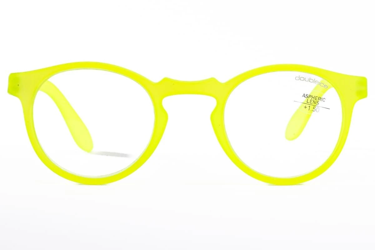Occhiali Da Lettura Premontati DOUBLEICE Round Fluo Yellow 7 Occhiali Da Lettura Premontati DOUBLEICE Round Fluo Yellow - immagine 7