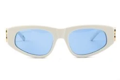 Occhiali Da Sole BALENCIAGA BB0095S 004 Bianco Oro