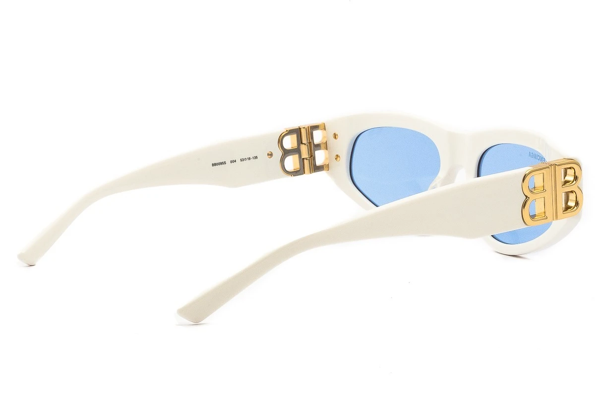 Occhiali Da Sole BALENCIAGA BB0095S 004 Bianco Oro 4 Occhiali Da Sole BALENCIAGA BB0095S 004 Bianco Oro - immagine 4