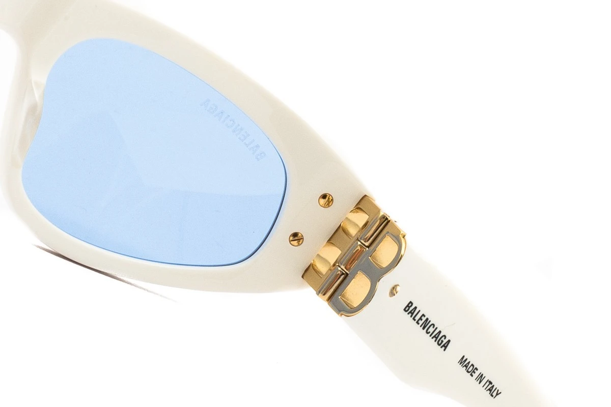 Occhiali Da Sole BALENCIAGA BB0095S 004 Bianco Oro 7 Occhiali Da Sole BALENCIAGA BB0095S 004 Bianco Oro - immagine 7