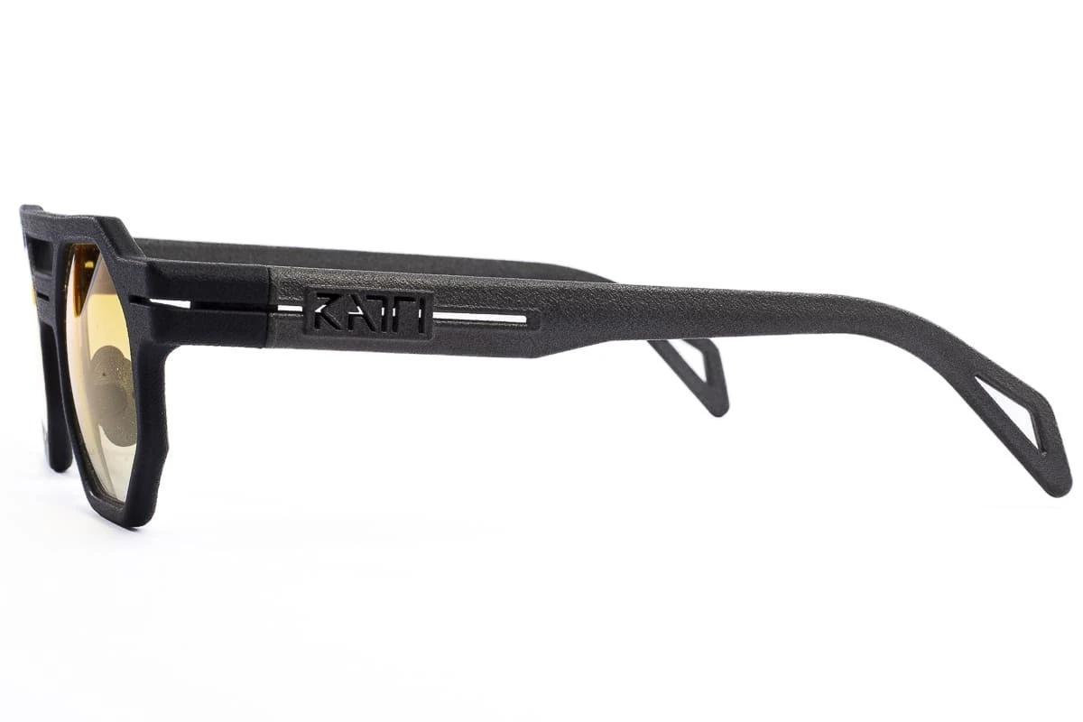 Occhiali Da Sole RATTI EYEWEAR Leto Yellow 3D Printed 2 Occhiali Da Sole RATTI EYEWEAR Leto Yellow 3D Printed - immagine 2