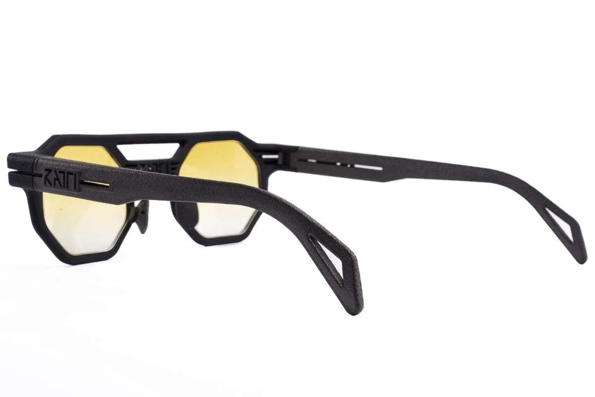 Occhiali Da Sole RATTI EYEWEAR Leto Yellow 3D Printed 4 Occhiali Da Sole RATTI EYEWEAR Leto Yellow 3D Printed - immagine 4