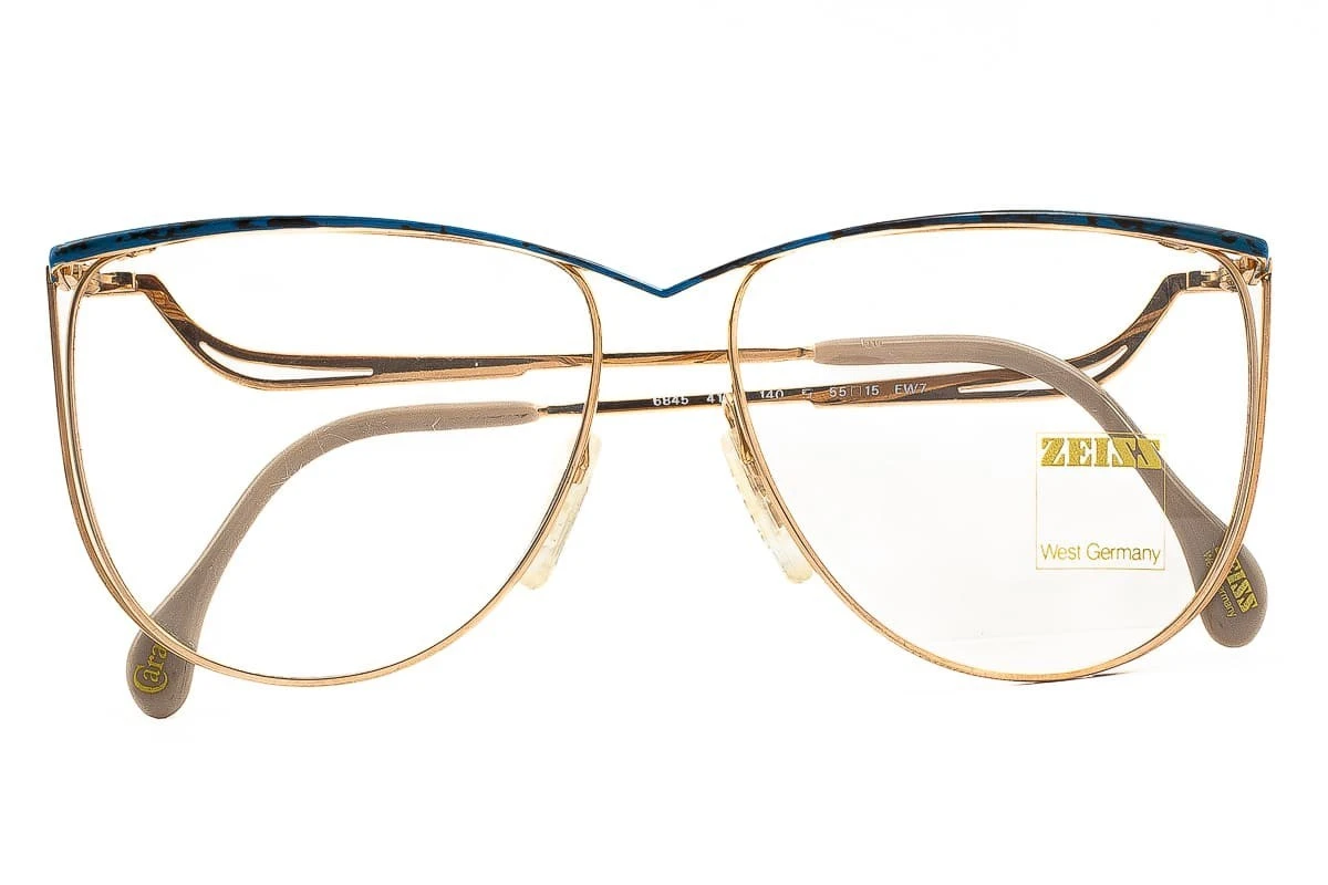 Occhiali Da Vista CARL ZEISS Carat 6845 4100 Oro 22Kt Vintage 1 Occhiali Da Vista CARL ZEISS Carat 6845 4100 Oro 22Kt Vintage