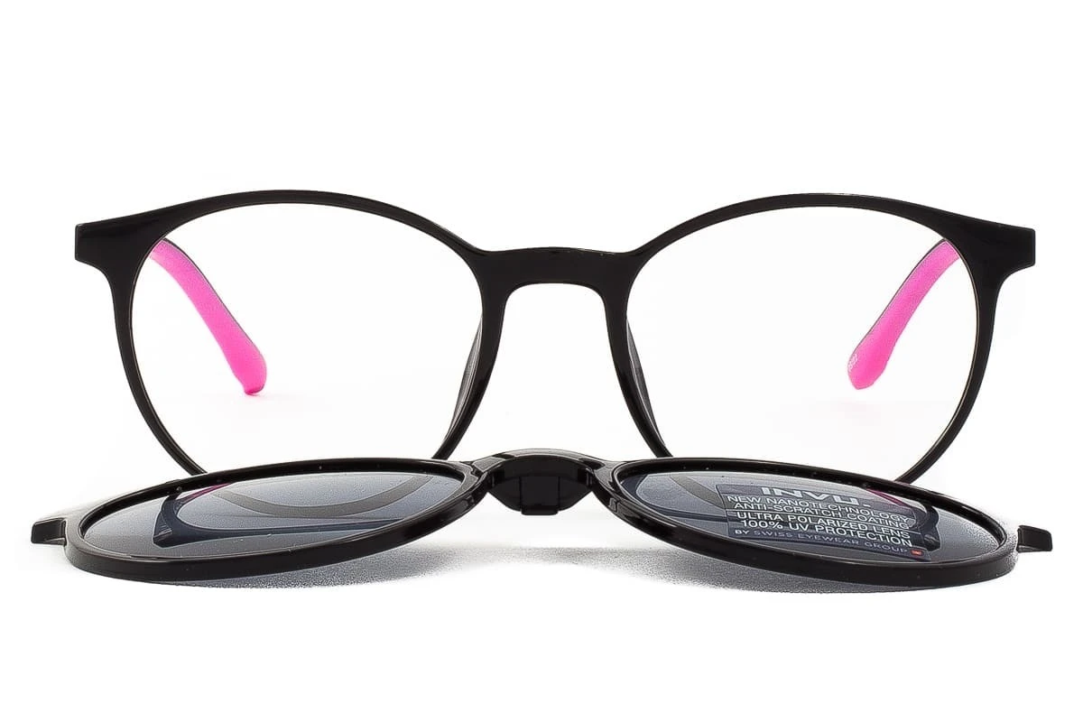 Occhiali Da Vista Con Clip Sole Per Bambini INVU M4209 D 1 Occhiali Da Vista Con Clip Sole Per Bambini INVU M4209 D