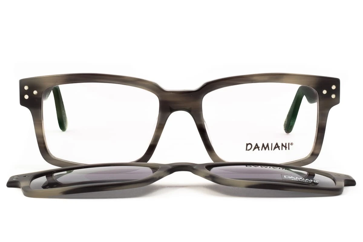 Occhiali Da Vista DAMIANI Mas162 853 Con Clip On Polarizzata 1 Occhiali Da Vista DAMIANI Mas162 853 Con Clip On Polarizzata