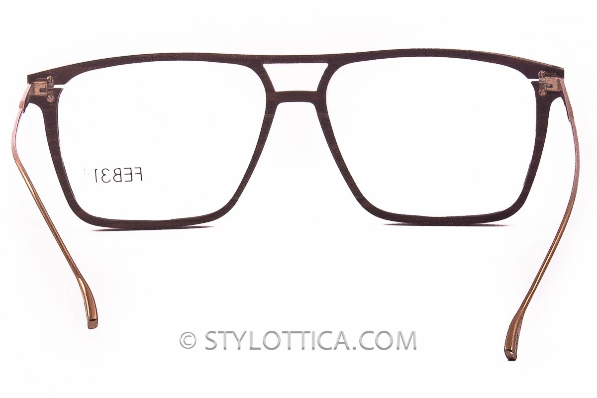 Occhiali Da Vista FEB 31st Silvan P000079 Legno E Titanio 3 Occhiali Da Vista FEB 31st Silvan P000079 Legno E Titanio - immagine 3
